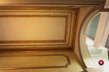 Pintura del techo con entrega al cerramiento del ascensor